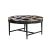 Mausam Round Coffee Table (Black Ash Base, Marble Terrazzo Top)